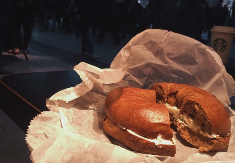 Bagel at Penn Station